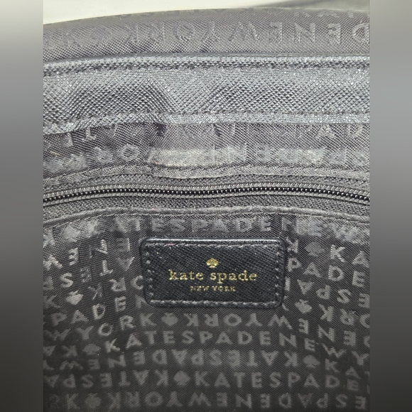Kate Spade New York Black Shoulder Bag with Gold Chain – - Picture 9 of 15